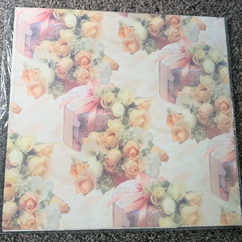 5/$25 VINTAGE Wedding Wrapping Paper Roses